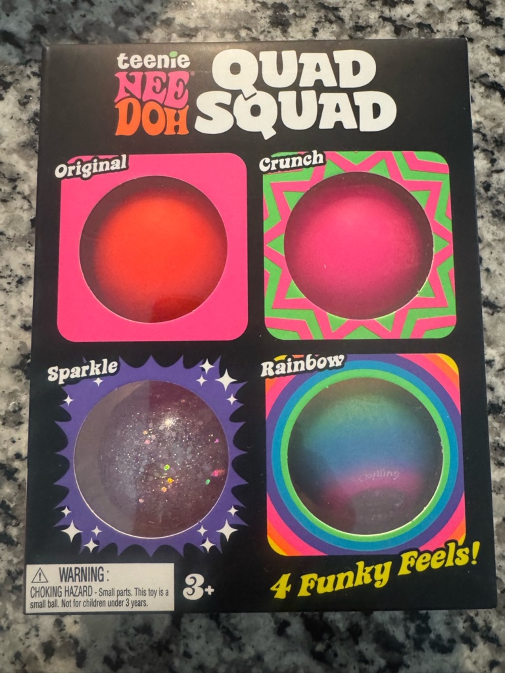 NEW Needoh Quad Squad Squishy Toys | Rainbow Pink Orange Purple | Fast Shipping!